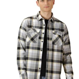 Checks | Full Sleeve | Regular Fit | 100% Cotton | Double Flap Pocket | Spread Collar | Casual Shirt