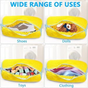 TCCO Shoe Washing Machine Bag, Invisible Zipper Side Opening Shoe Washing Bag for Washer and Dryer, Shoe Laundry Bags for Sneakers, Reusable Shoe Cleaning Bag for All Shoe Sizes(Laundry shoe bag)